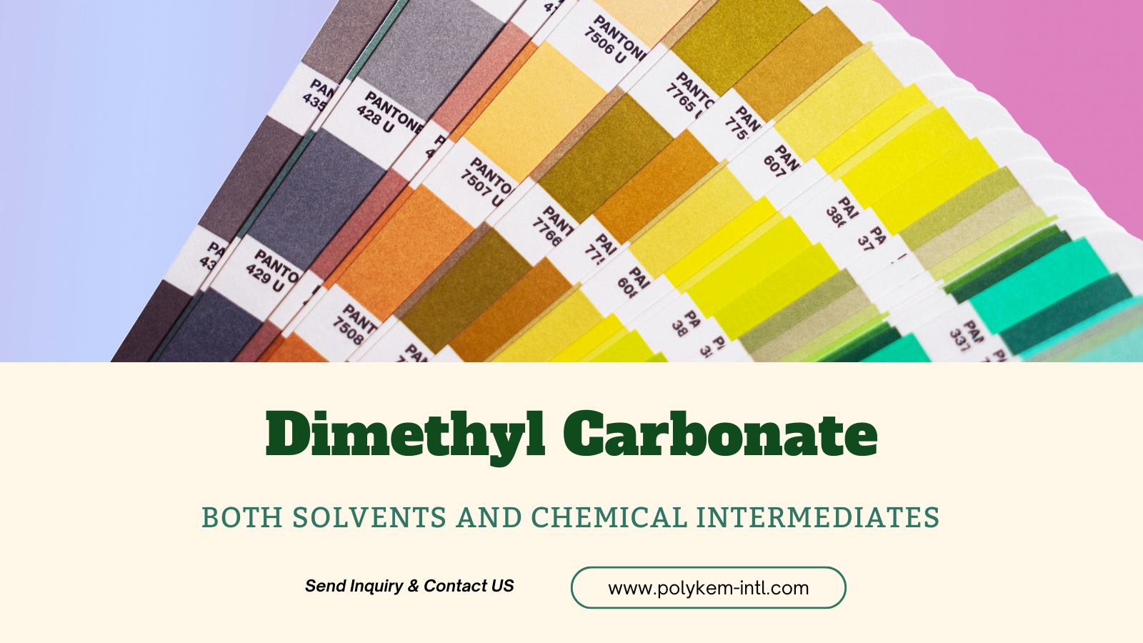 Carbonato de Dimetil Polykem (DMC): Vantagens duplas intermediárias de solvente e química