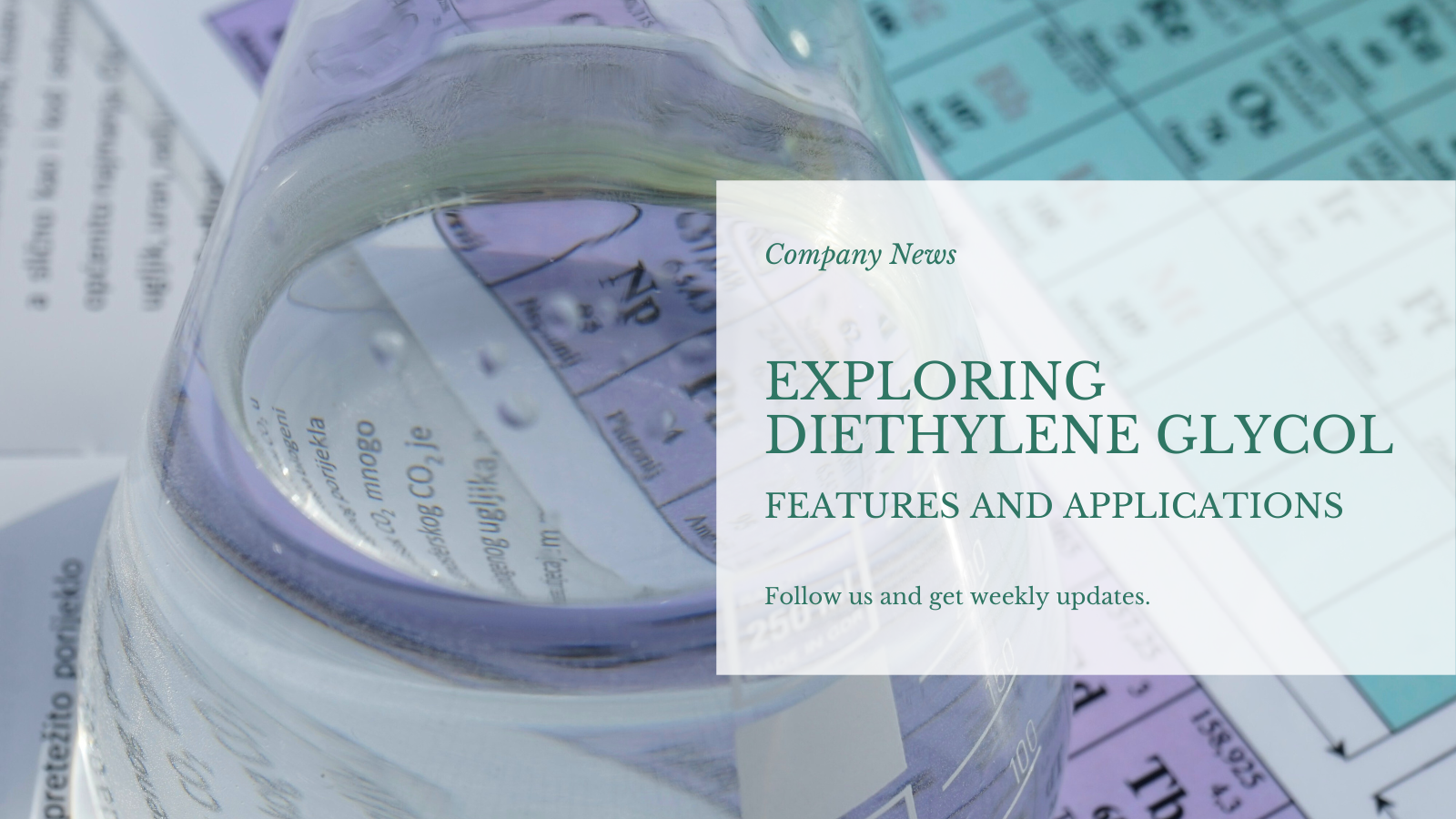 Explorando o dietilenoglicol: características e diversas aplicações