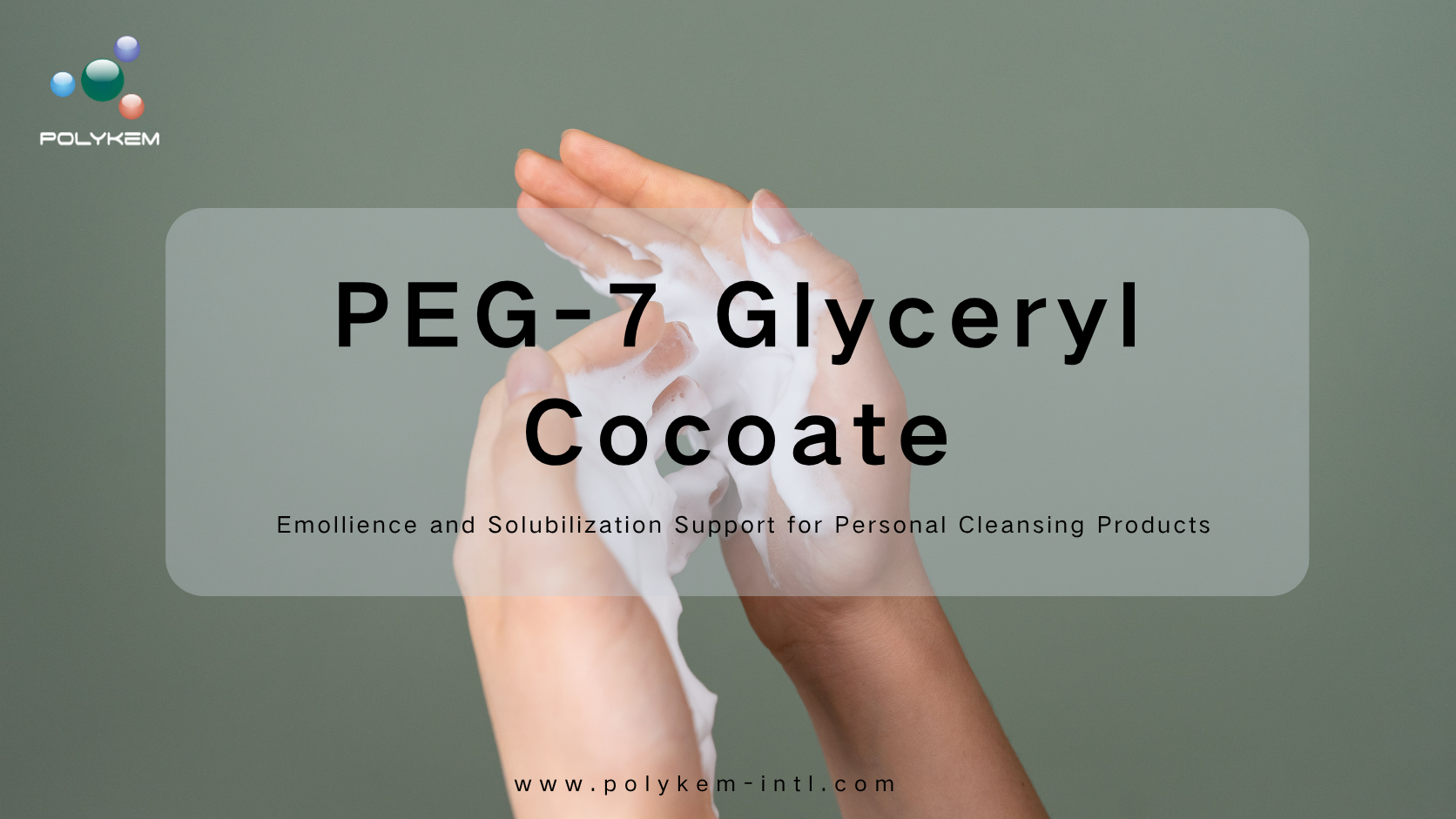 Cocoato de glicerila PEG-7 para sabonete líquido e removedores de maquiagem