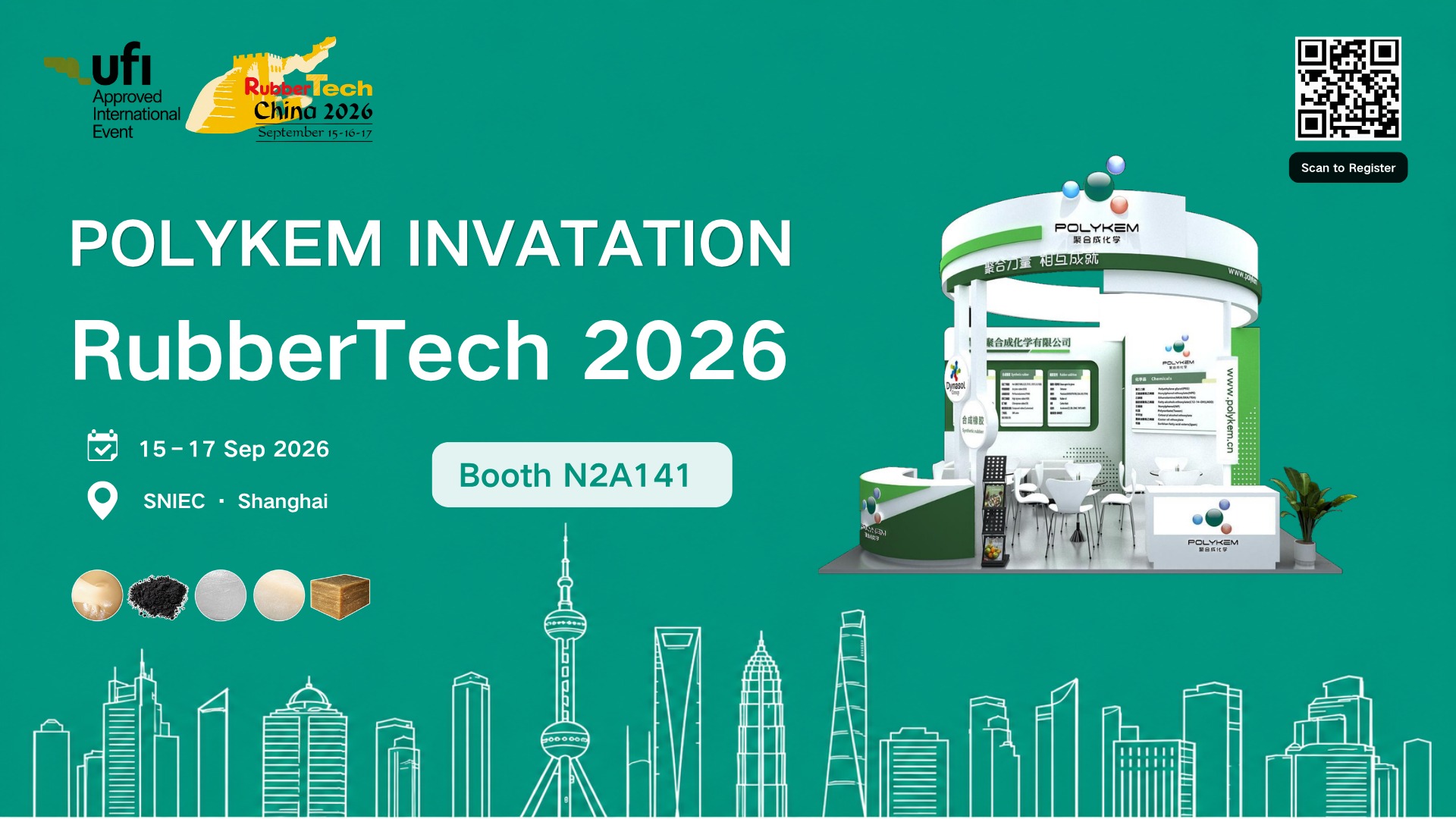 Conheça a Polykem na RubberTech China 2026 em Xangai