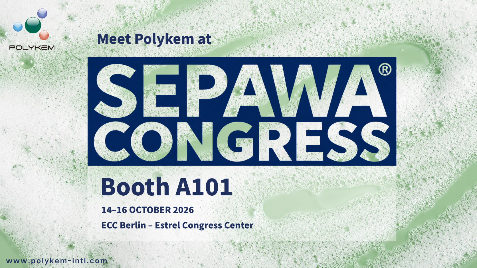 Polykem exporá no Congresso SEPAWA 2026 – Visite o estande A101